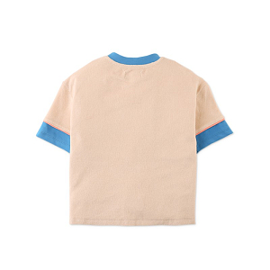 Футболка с вышивкой Gingersnaps "Dustin Muscle Man", кремовая